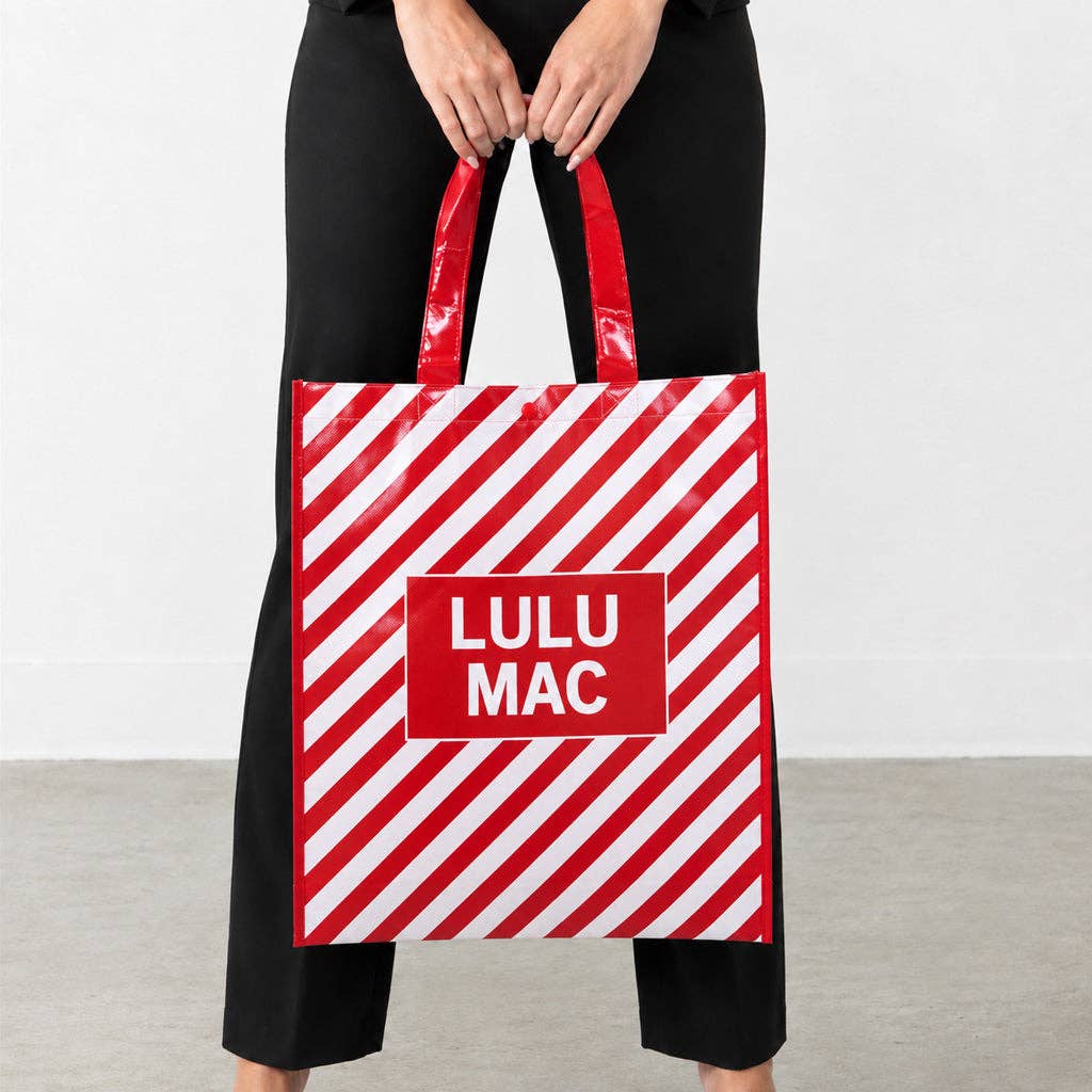 LULU MAC REUSABLE TOTE - CANDY CANE