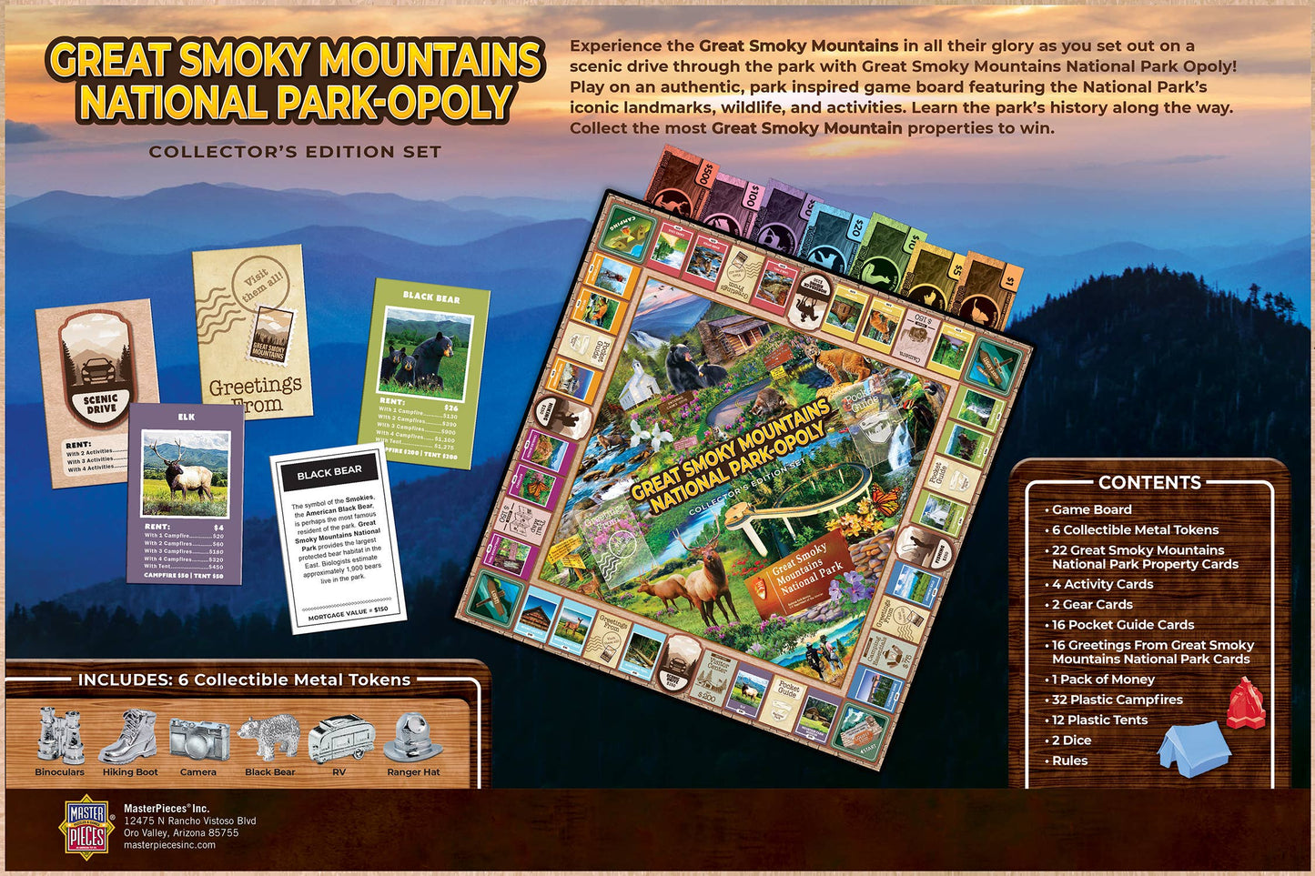 Great Smoky Mountains National Park Opoly Board Game
