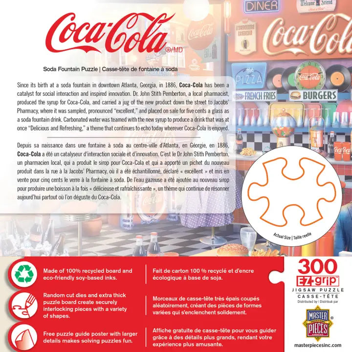 Coca-Cola - Soda Fountain 300 Piece Ez Grip Puzzle