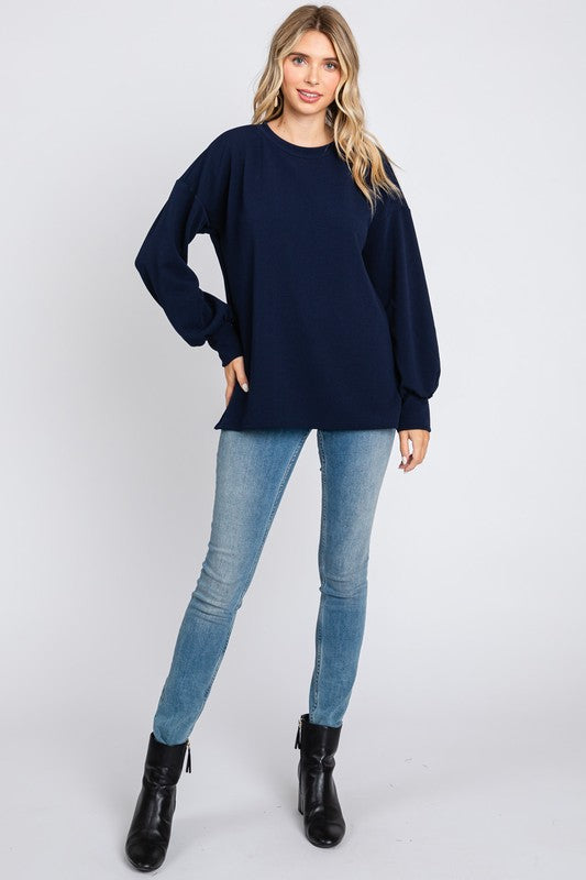 BUBBLE SLEEVE TOP