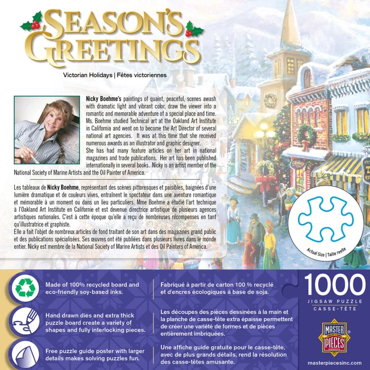 Season's Greetings - Victorian Holidays 1000 Piece Puzzle