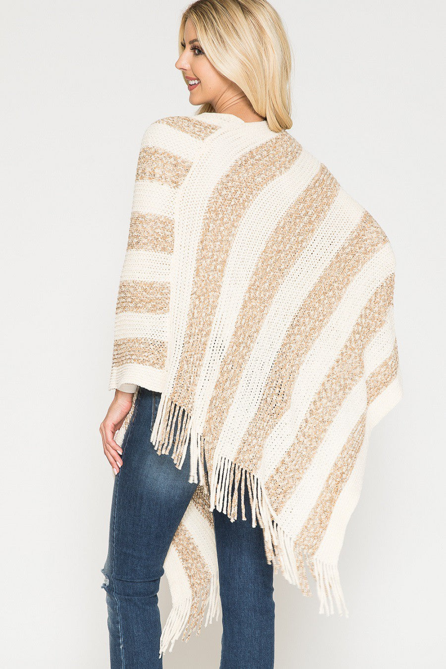Chenille Poncho Sweater