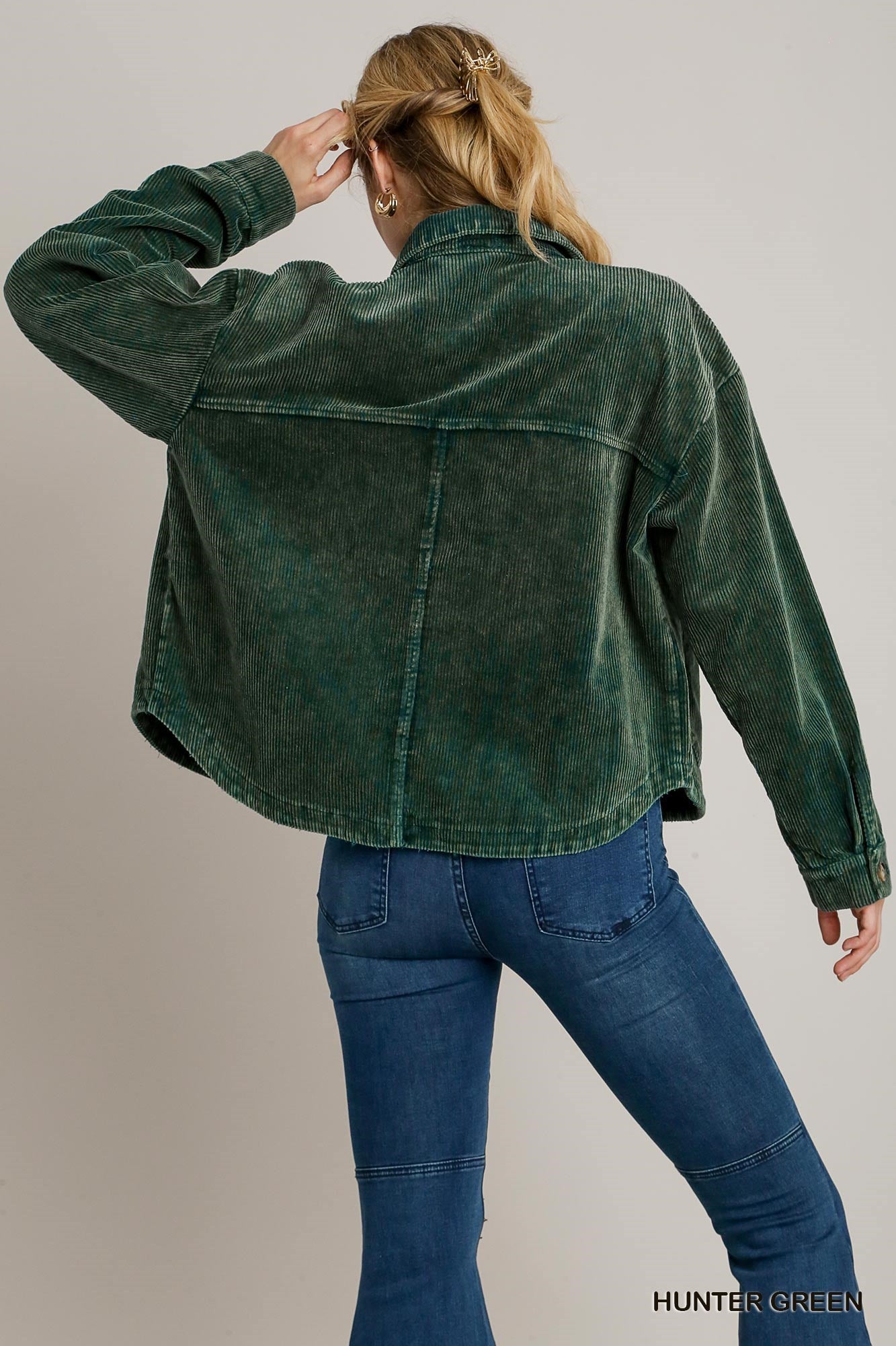 Umgee Hunter Green Corduroy Jacket
