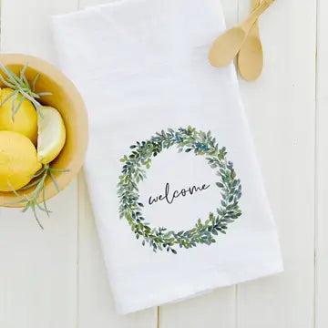 Welcome Boxwood Wreath