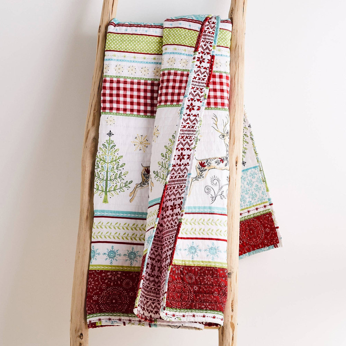 Merry & Bright Comet & Cupid Quilted Throw