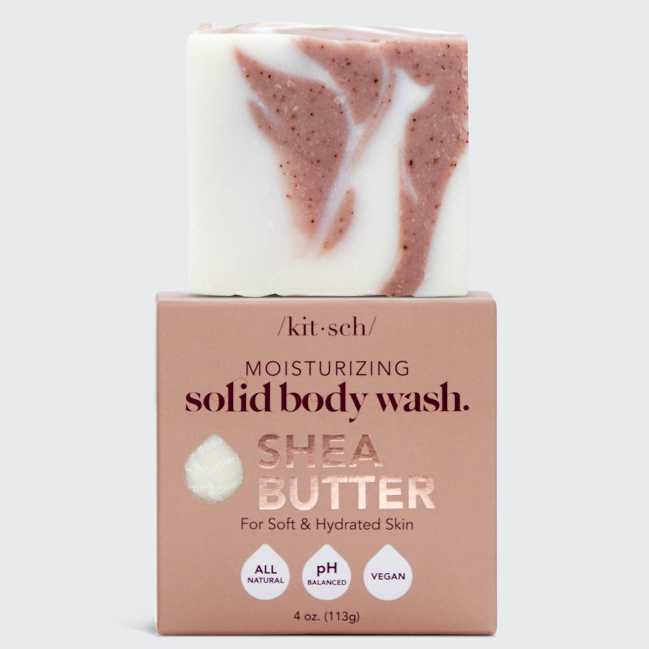 KITSCH Shea Butter Exfoliating Body Wash Bar