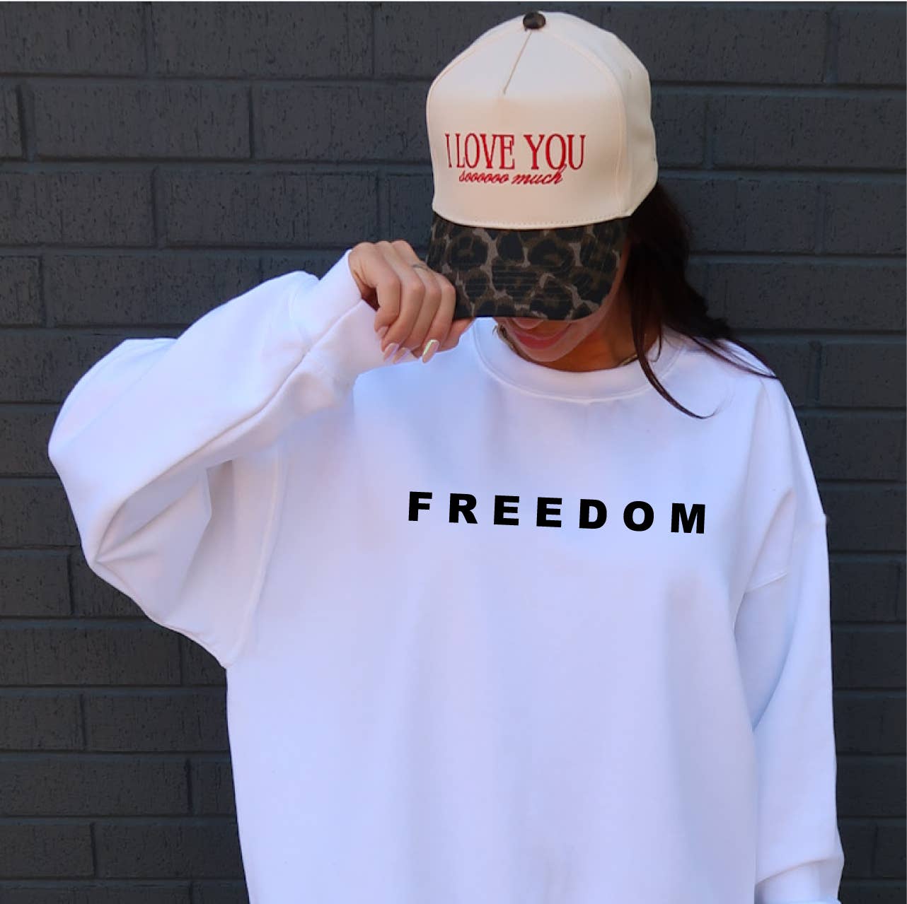 FREEDOM Premium crew sweatshirt Charlie Kirk