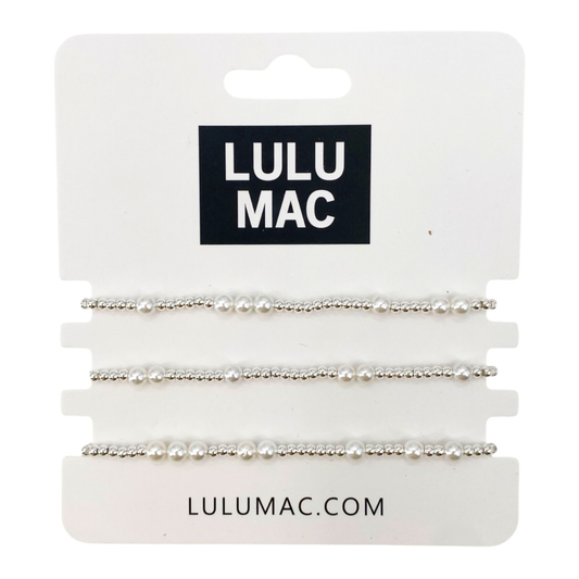 SILVER BRACELET STACK