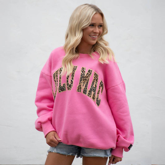 LULU MAC BUBBLEGUM LEOPARD Sweatshirt