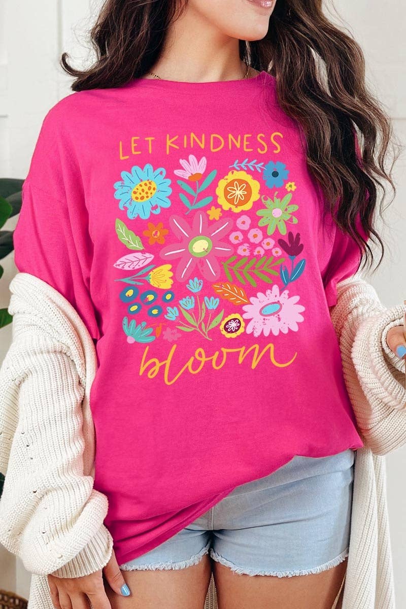 Let Kindness Bloom Floral Graphic Tee