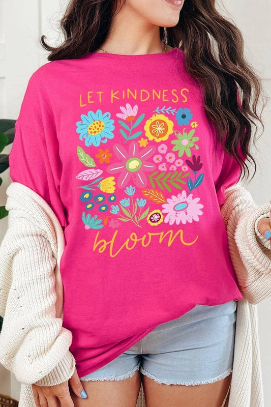 Let Kindness Bloom Floral Graphic Tee