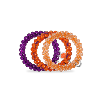 Spiral Hair Coils | Large | Go Tigers! Hair Ties