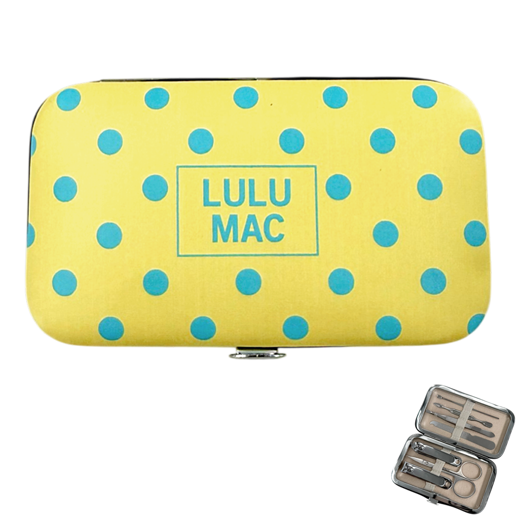 Butter/Blue Dot Manicure Set
