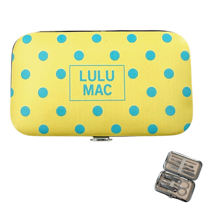 Butter/Blue Dot Manicure Set