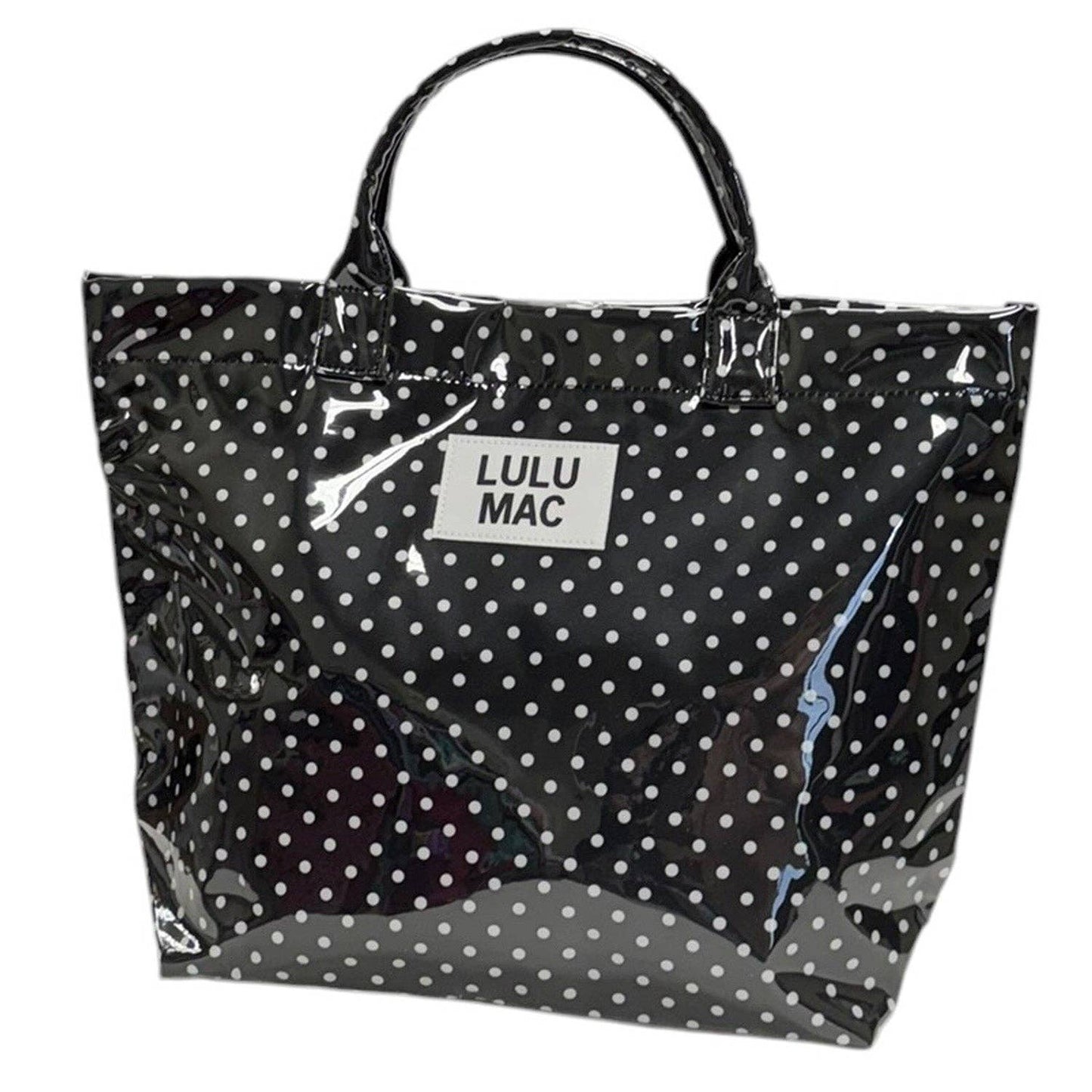TOTE BAG BLACK/WHITE DOT