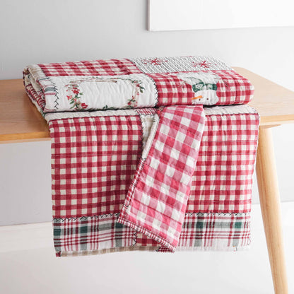 Home for Christmas Quilted Throw
