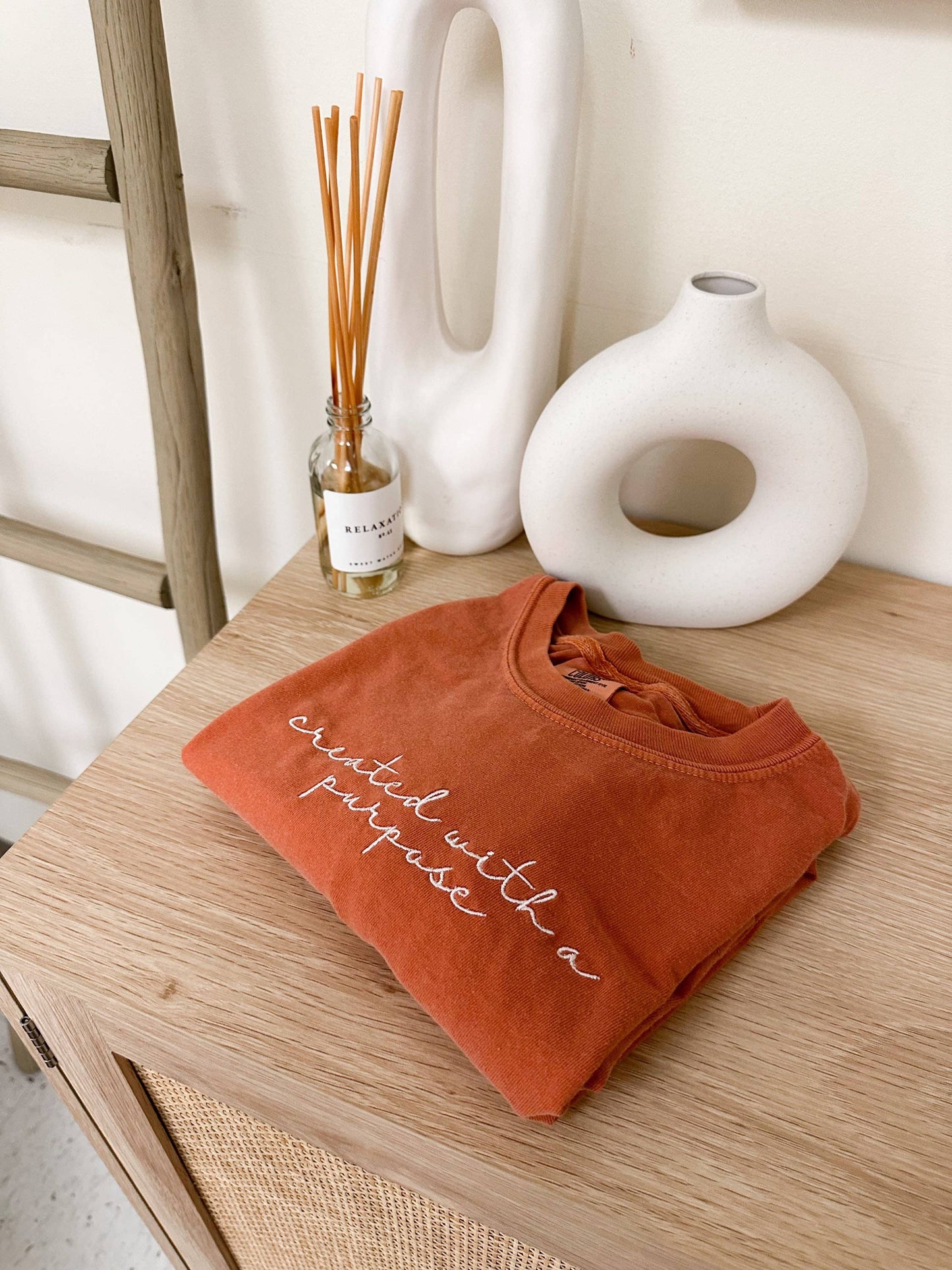 Embroidered Created With A Purpose T-Shirt