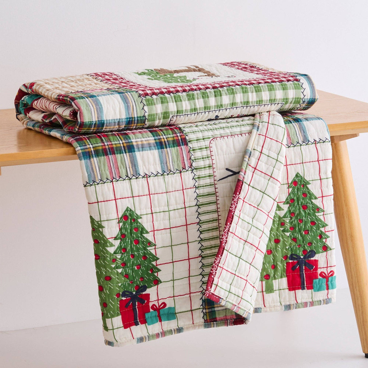 Home for Christmas Quilted Throw