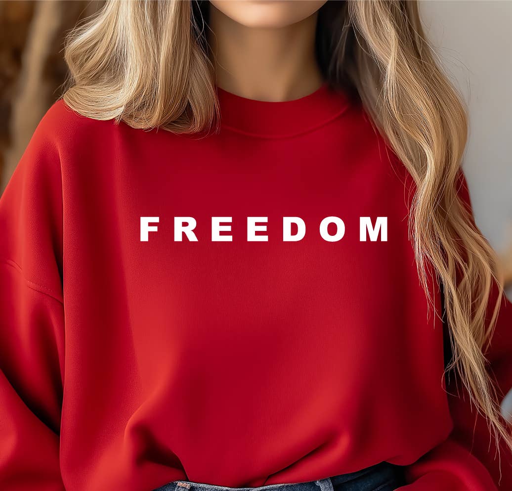 FREEDOM Premium crew sweatshirt, Charlie Kirk