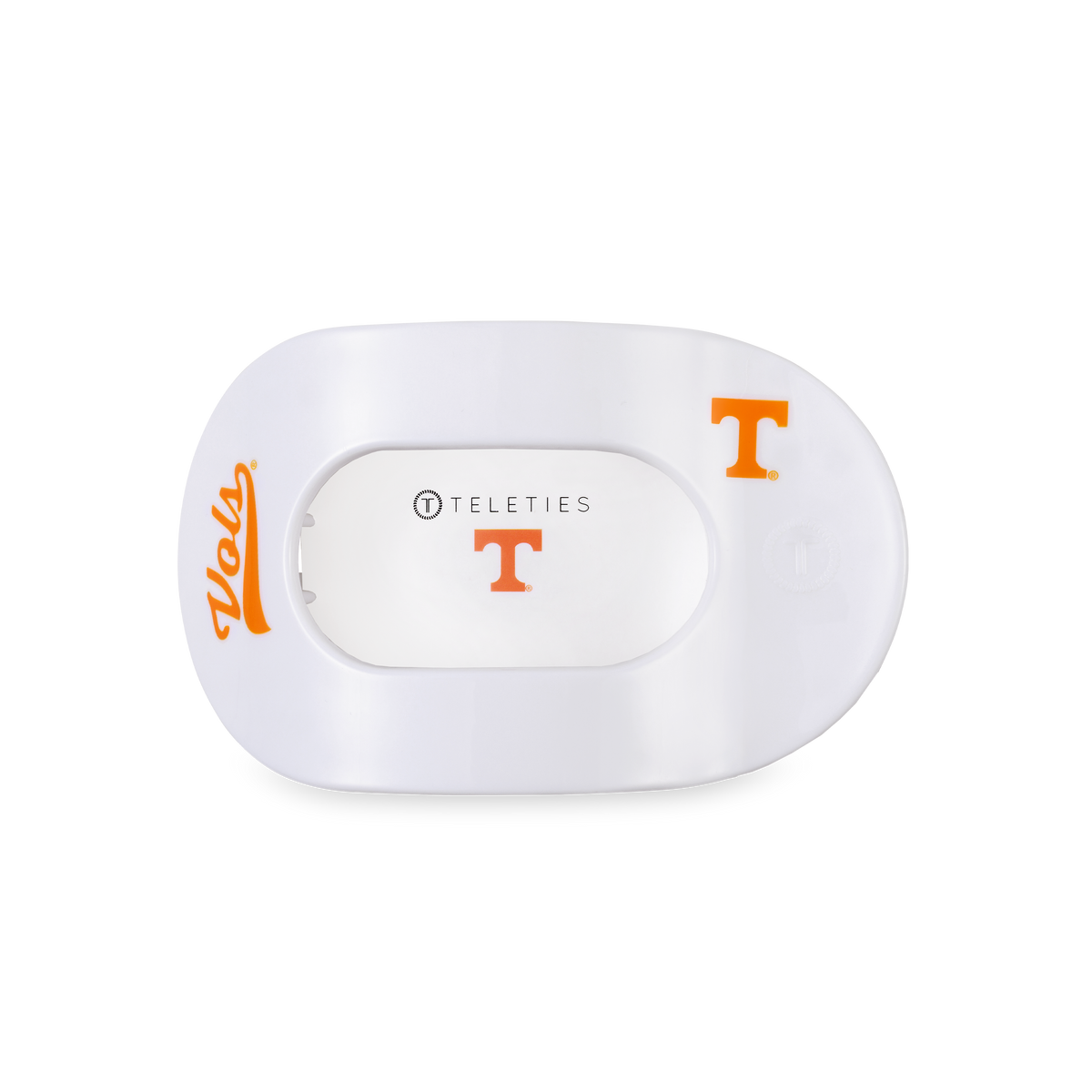 Go Vols! Medium Flat Round Hair Clip Teleties