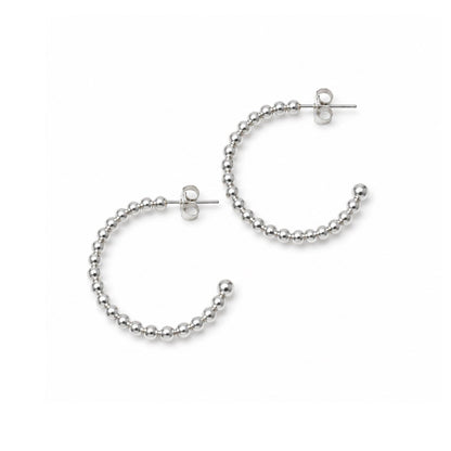 SILVER HOOP EARRINGS