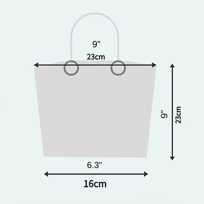 Polka Dot Canvas Tote Bag with Wrapped Handles