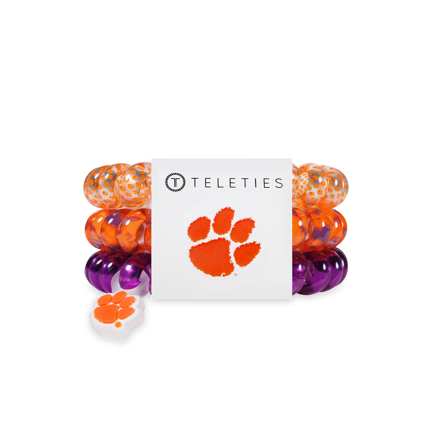 Spiral Hair Coils | Large | Go Tigers! Hair Ties