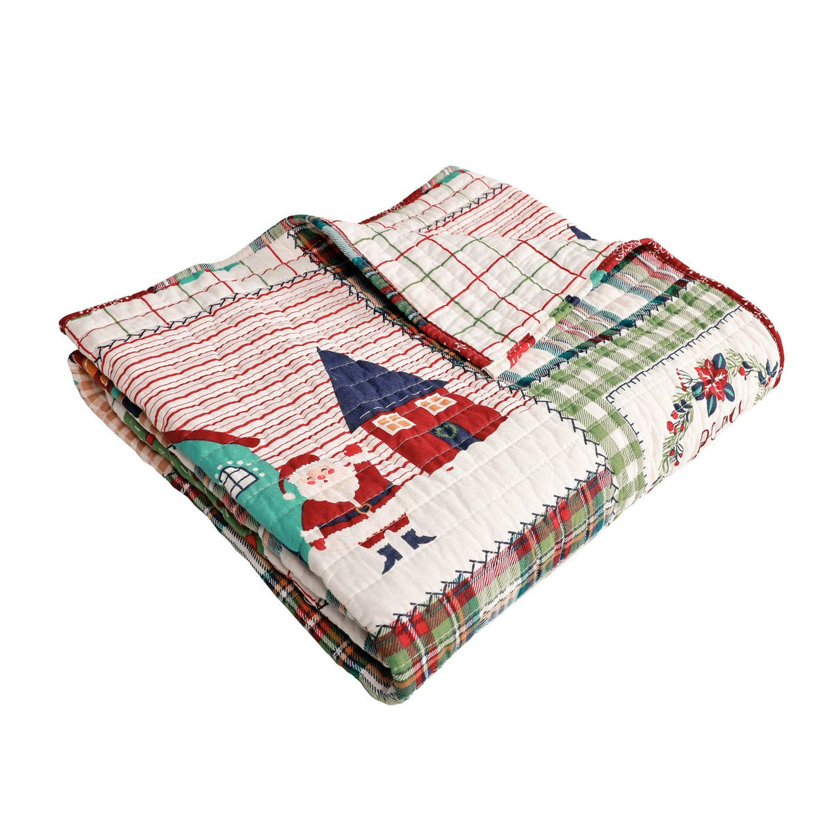 Home for Christmas Quilted Throw