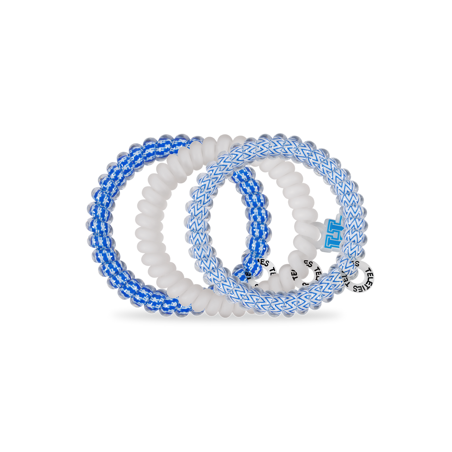 Spiral Hair Coils | Small | Go Big Blue! Hair Ties
