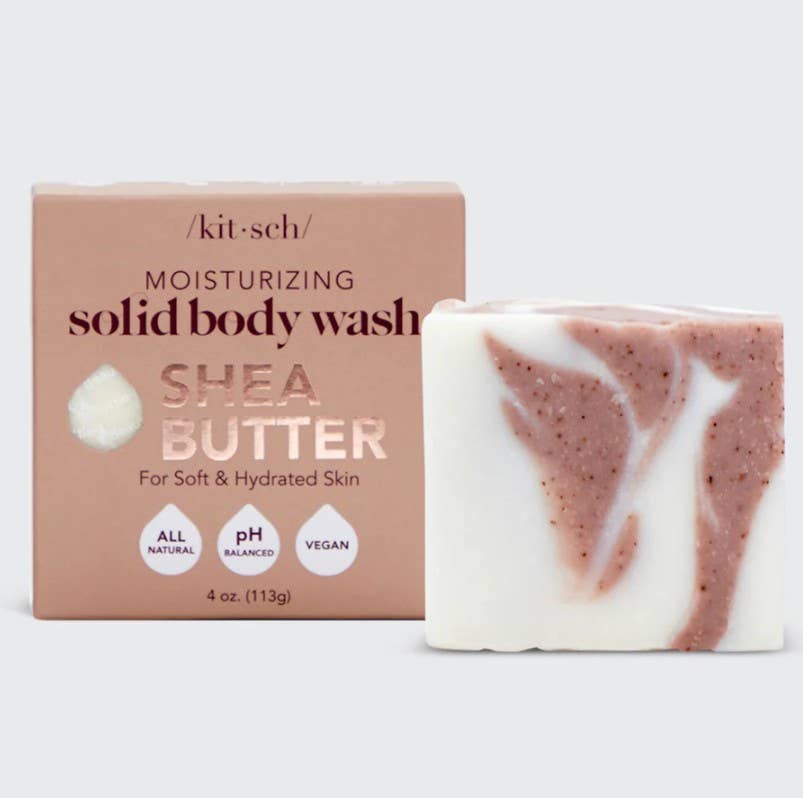 KITSCH Shea Butter Exfoliating Body Wash Bar