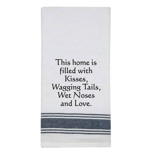 "This home is filled with" towel