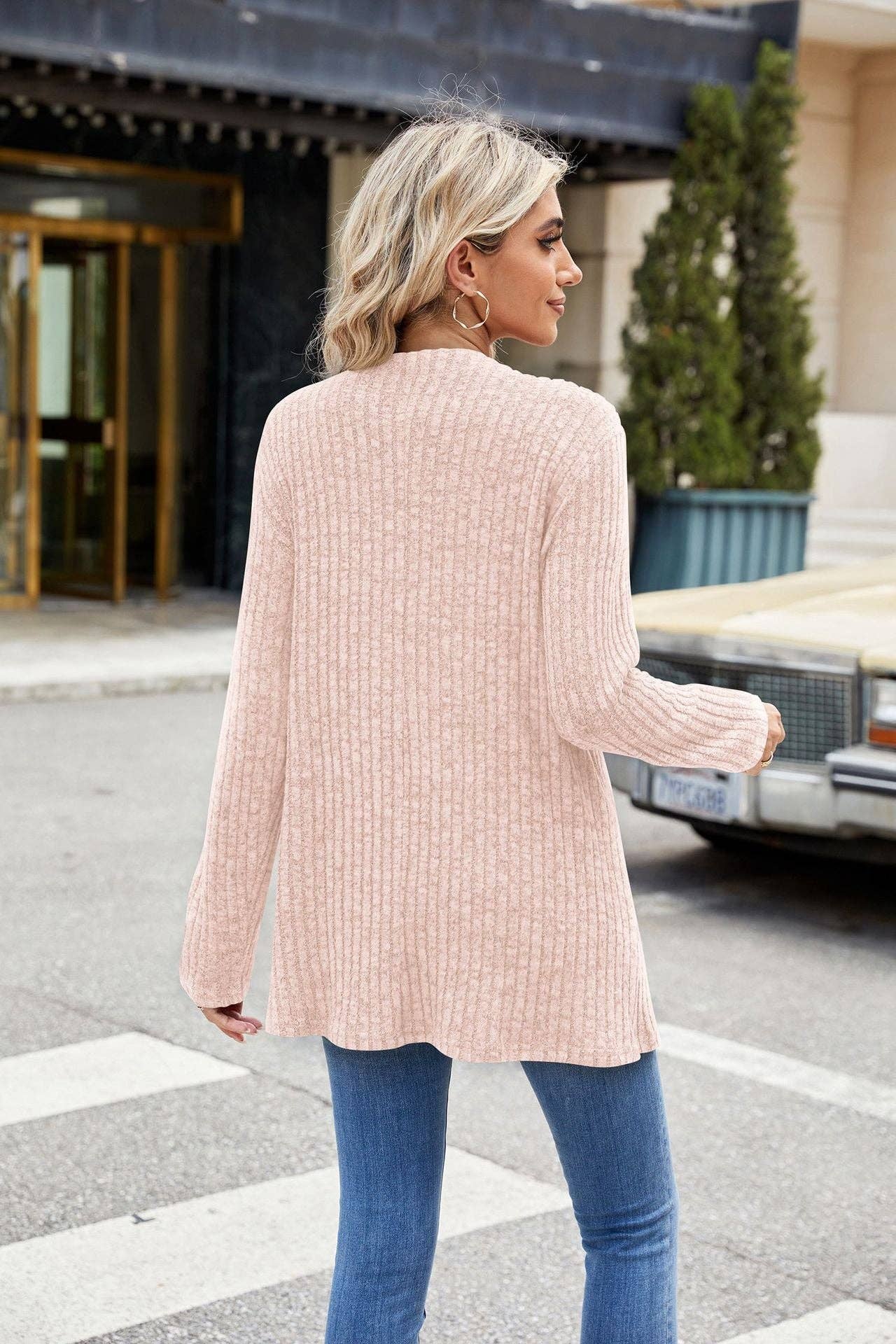 Soft Pink Long sleeve cardigan