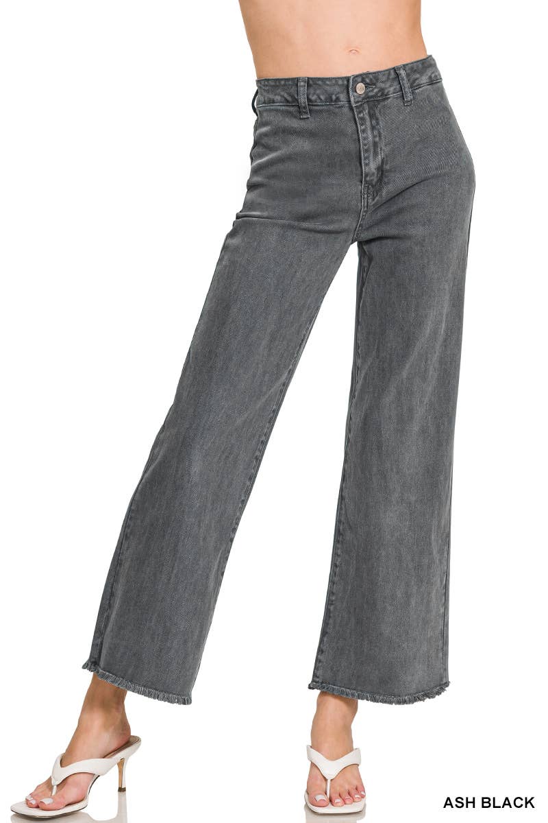 Ash Black Acid Washed jeans