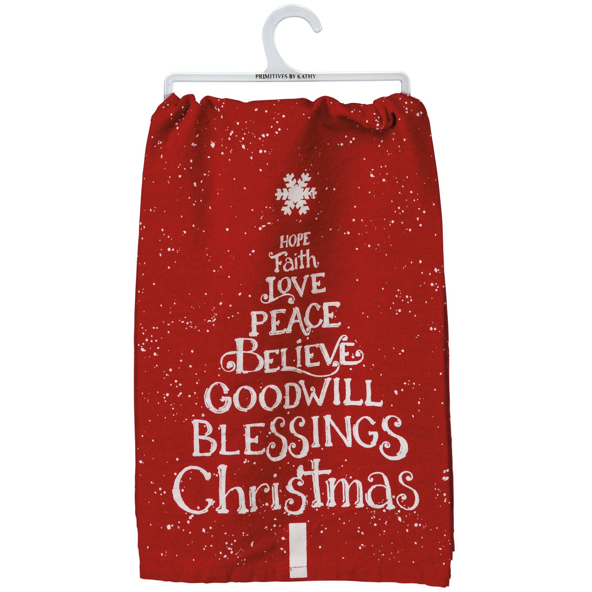 Love Peace Blessings Christmas Kitchen Towel