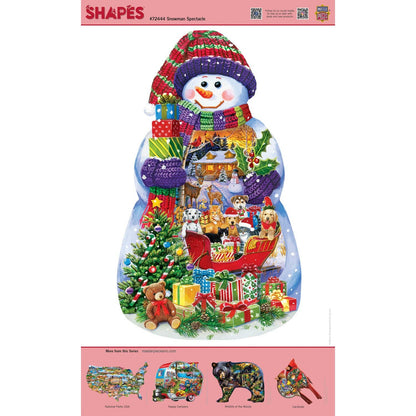 Snowman Shaped 1000 Piece Jigsaw puzzle