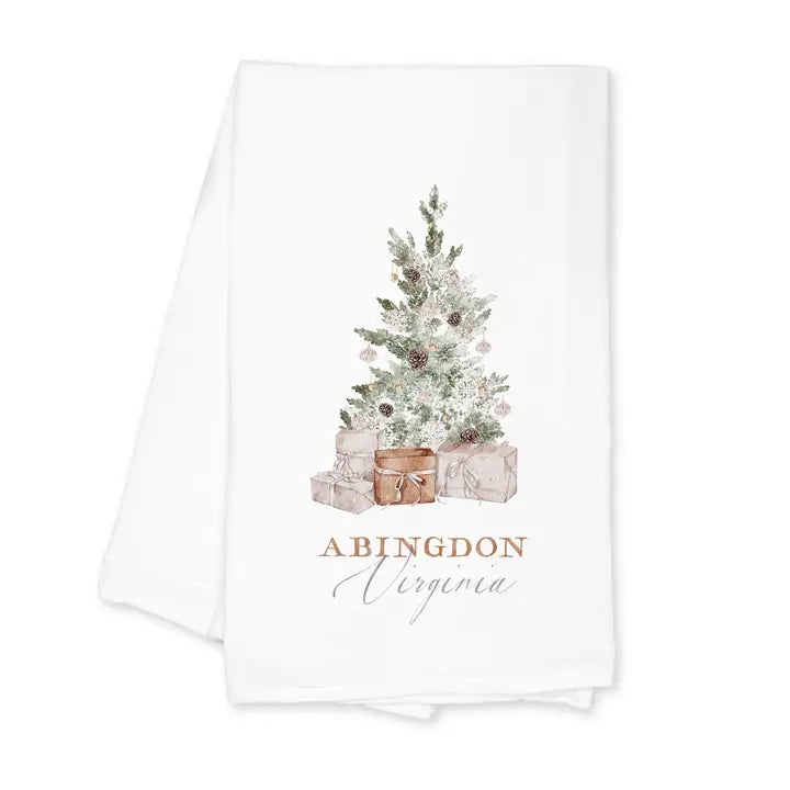 Abingdon, Virginia Cottage Tree Towel