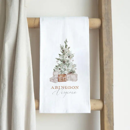 Abingdon, Virginia Cottage Tree Towel