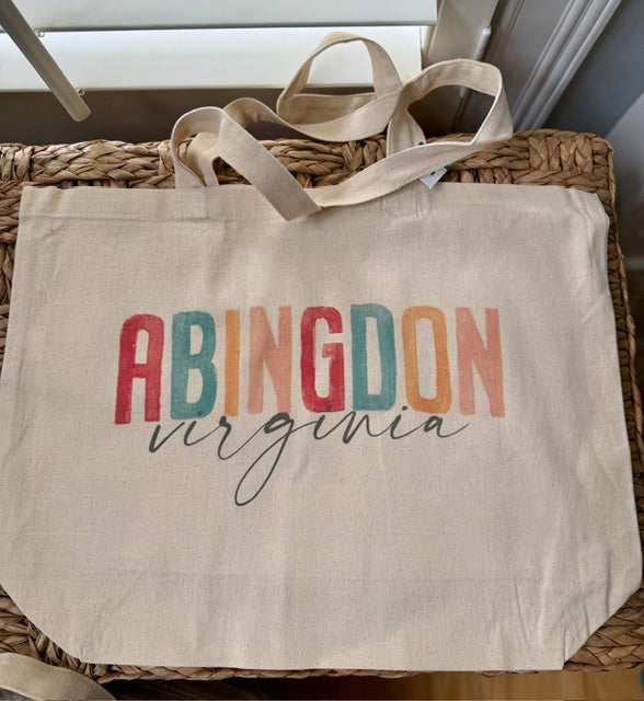 Love Local Canvas Tote Bag - Watercolor City