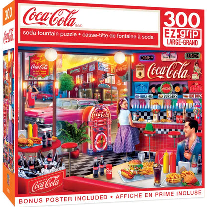 Coca-Cola - Soda Fountain 300 Piece Ez Grip Puzzle