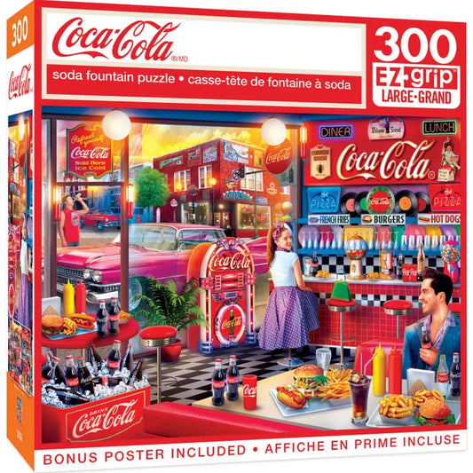 Coca-Cola - Soda Fountain 300 Piece Ez Grip Puzzle