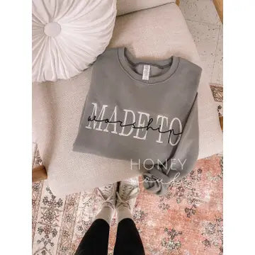 Embroidered Made to Worship Sweatshirt