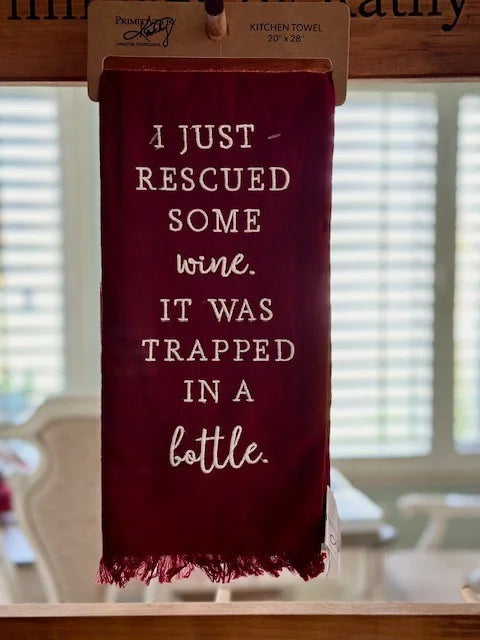 Rescued Wine Towel