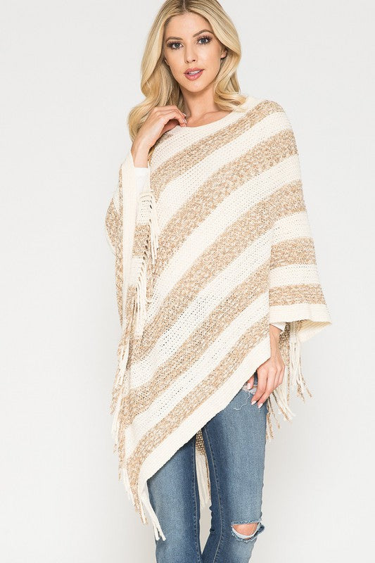 Chenille Poncho Sweater