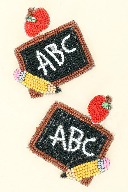 Teacher Beaded Earrings
