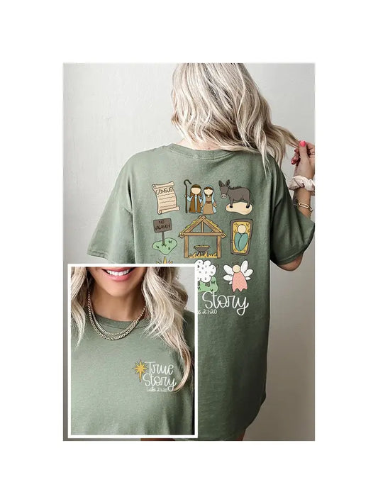 True Story Nativity Heavy Cotton Tee