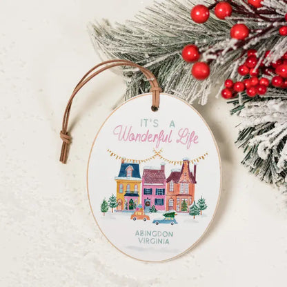 Its A Wonderful Life Oval Ornament