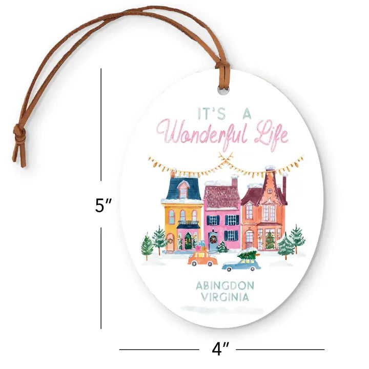 Its A Wonderful Life Oval Ornament