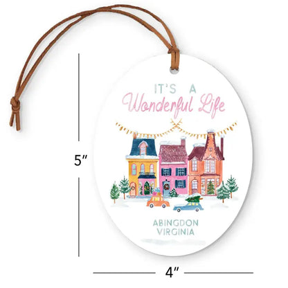 Its A Wonderful Life Oval Ornament