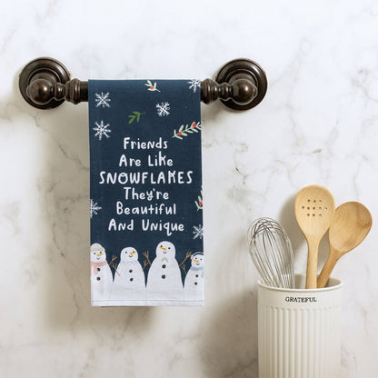 Friends Are Like Snowflakes Kitchen Towel
