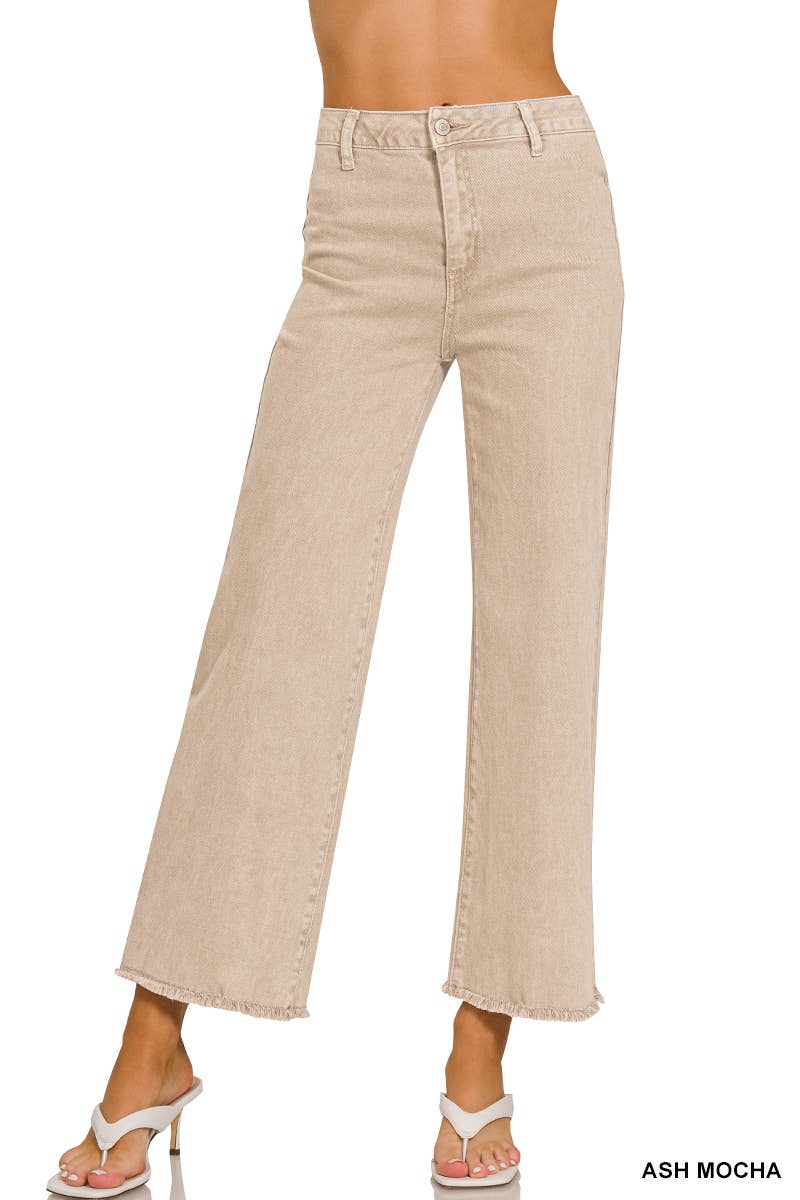 Ash Mocha Acid Washed Jeans